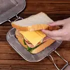 Oven Breakfast Toast Bread Baking Pan Stainless Steel Sandwich Baking Net Clip