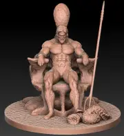Aquaman ThroneResin Sculpture Statue Model Kit DC Unpainted/Unassembled