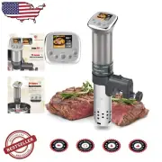 1100W Sous Vide Cooking Machine - Ultra-Quiet & 20 Recipe Cookbook Included