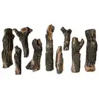 Deluxe Decorative Branch and Twig Set | Cast from Real Logs and Hand Painted ...