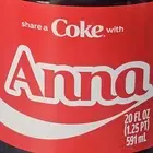 Share a Coke with Anna 2025 Personalized Gift Coca Cola Bottle 20oz