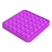 Fidget Push Pop It Bubble Square Purple - Fidget Toys Australia