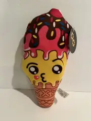 Ice Cream Cone Emoji Plush Toy NWT New w/ Tag Toy Works