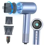 Hair Dryer, 1600W Professional High Speed Ionic Hair Dryer with HD Display, 4