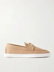 [Christian Louboutin] Christian Louboutin - Chambeliboat Suede Loafers - Neutral - IT40.5 IT 40.5 Neutrals