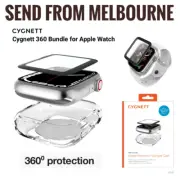 NEW Cygnett 360 Bundle Bumper Case + Screen Protector for Apple Watch 9 8 7 41mm