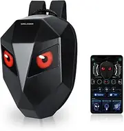 Crelander Motorcycle Backpack,LED Programmable Knight Backpack, Hard Shell Laptop Bag Motorbike Riding Daypack Helmet Bag