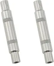 DGZZI 2PCS Guitar Cable Extender 6.35mm TS Mono Coupler Female to Female Adaptor Audio Adaptor Suitable for Extended Guitar and Bass