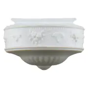 Senator 14&quot; Glass Shade 12 1/4&quot; Fitter, Opal Matte