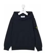 compass-patch pullover hoodie 8Y blue