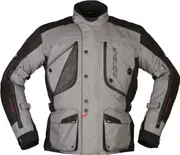 Modeka Aeris Motorcycle Textile Jacket, black-grey, Size L for Men Black Grey