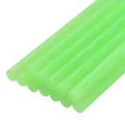 12pcs Mini Hot Glue Sticks for Glue Gun 0.27-inch x 8-inch Glitter Light Green