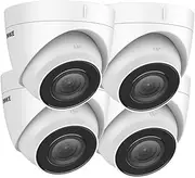 [ANNKE] C500 4 x 5MP Super HD PoE Turret IP Security Camera, with H.265+ Video Format, IP67 Weatherproof, with Audio Recording, Motion Alerts Remote Access,Outdoor Indoor Surveillance