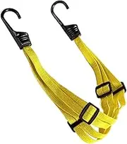 Motorcycle Helmet Bungee Cord, Highly Elastic Luggage Strap, Binding Rope, Bungee Band with 2 Hooks, Secure Tie-Down for Travel & Outdoor Adventure and More
