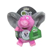 GoDog Flips Pig-Elephant Silent Squeak Plush Dog Toy