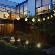 Solar 30 LED Outdoor Waterproof Party String Fairy Light Festival Ambience Lights 837 WARM WHITE
