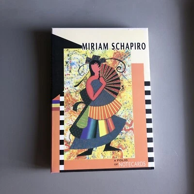 Miriam Schapiro Set Folio of Notecards 10 Blank Cards with Envelopes, 2 Designs