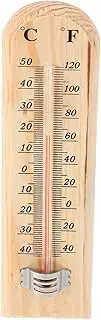 CATIEBYE Wine Cellar Thermometer Thickened Freezer White Gasket Indoor Indicator Cooking Pot with Lid Small Window Indicator Freezer Freezer Household Indicator Decor Wooden Light Brown