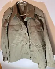 Czech Republic Military Field War Jacket Army Green 1991 90s 42