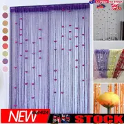 Rose Thread Door Curtain, Tassel String Curtain With Roses Room Divider Decor ⇧