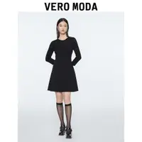 在飛比找ETMall東森購物網優惠-Vero Moda黑色修身針織連衣裙