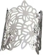 [yuruyi] Dainty Metal Punk Arm Cuff for Women, Adjustable Hollow Flower Shaped Armlet Upper Arm Bracelets Chain Bangle Wrap Hammered Wrap Armband fpr Porm, Adjustable, Coral, goldstone