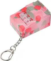 [VICASKY] Lucky Slot Machines Keychain Realistic Mini Fruit Machine Pendant with Reels Fun and Engaging Strawberry Charm for Keys Purses and Bags Cute Keychain Accessory