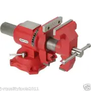 4" Heavy Duty Bench Vise Double Swivel Rotating Vise Head Rotates 360°