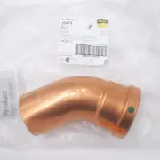 Viega 20673 ProPress Copper XL 45° Street Elbow 3" P x 3" FTG Zero Lead