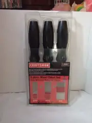 VINTAGE CRAFTSMAN TOOLS 3-pc. WOOD CHISEL SET, 36857, USA