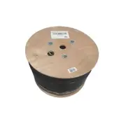 305M Cat6A F Utp Ldpe Solid Core Cable Roll Black