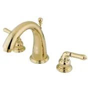 Kingston Brass KS296 Naples 1.2 GPM Widespread Bathroom Faucet - Brass