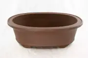 Oval Yixing Zisha Bonsai Pot, Cactus & Succulent Planter + Mesh - 13.5" & 17.25"