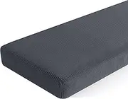 SUBRTEX Couch Slipcover RV Seater Slip Covers Loveseat Stretch Spandex Elastic Furniture Protector for Settee Seat for Replacement in Livingroom, Large, Gray