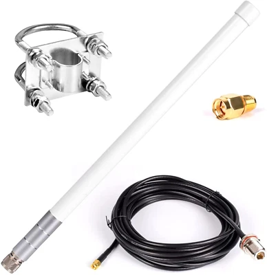 Waterproof 5.8Dbi Lora 915Mhz Fiberglass Antenna with 20Ft Low
