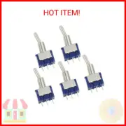 uxcell a12072300ux0597 Single Pole Double Throw SPDT On/On Toggle Switch, 5 Piec
