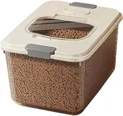 Pet Food Container - Airtight Cat Treat Storage,Sealing Stackable Food Container with Measuring Cup for Kitchen, Camping, Pantry, Outdoors