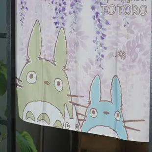 真愛日本 宮崎駿 吉卜力 日本製 四季門簾 中門簾 紫藤花 龍貓totoro 短門簾 卡通門簾 遮擋 裝飾