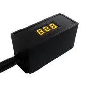 Handmade Guitar Effect Voltage Monitor Mini Digital Voltmeter Yellow Compact