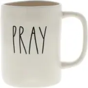 Rae Dunn by Magenta PRAY Ceramic LL Coffee Mug New Mug Shelf Large 17 oz