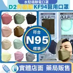 【方米藥局，N95級保護力】固材水口罩 D2醫療立體口罩 KF94韓版魚口包覆【水駐極、高舒適】台灣製醫療口罩