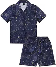 [Harry Potter] Hedwig Ladies Short Satin Pyjama Set Summer Two Piece Pyjamas for Women Silk Satin sizes 8-18