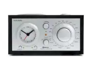 Tivoli Audio Model Three BT AM/FM Table Radio/Alarm Clock Bluetooth Black Silver
