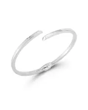 Chloe and Madison Silver Bypass Bangle Bracelet