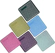 Uonlytech 6Pcs Mini Cutting Mats for DIY Projects Self Healing Cutting Board Safe and Lightweight for Engraving Scrapbooking and Sewing Crafts