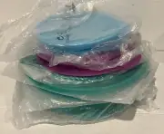 Tupperware Flat Out Container Set Lot 5x FlatOut New w/Seal Lid