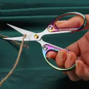 4.5" Cute Embroidery Scissors with Curved Tip for Sewing, Small Stainless Steel