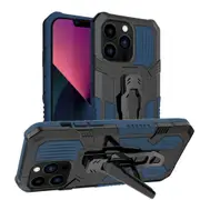 For iPhone 15 Pro Max Case Tough Protective Cover Holder Clip Blue