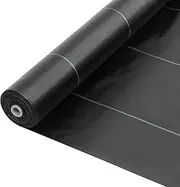 UMIGARDEN 6ft x 100ft Weed Barrier Landscape Fabric, 3.2OZ Heavy Duty Weed Block Gardening Mat, Easy Setup Woven Weed Control Mulch for Landscaping Ground Cover, Geotextile Fabric, Weed Barrier Fabric