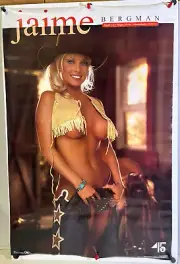 ROLLED VINTAGE 1999 JAIME BERGMAN PLAYBOY MODEL CHEESECAKE 23X35 POSTER P11